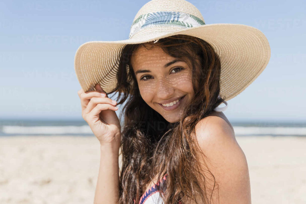 person enjoying the sun on the beach